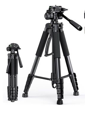 UBeesize 67” Camera Tripod with Travel Bag, Cell Phone Tripod
